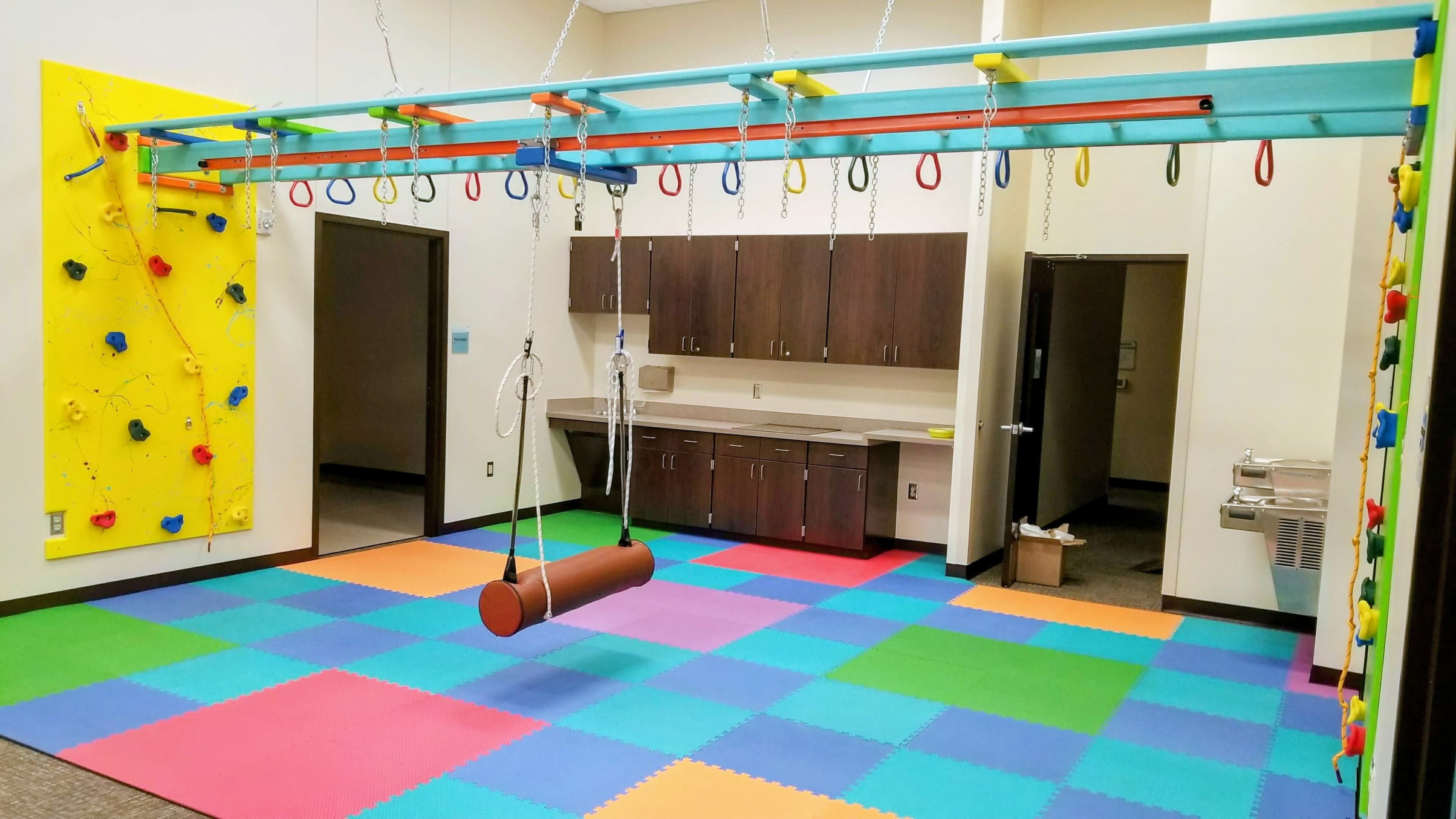 Completed clinic sensory gym installation